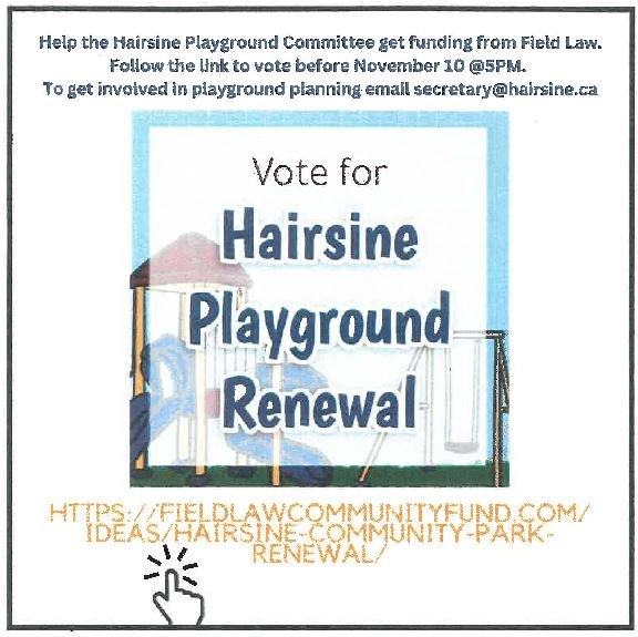 hairsine playground renewal